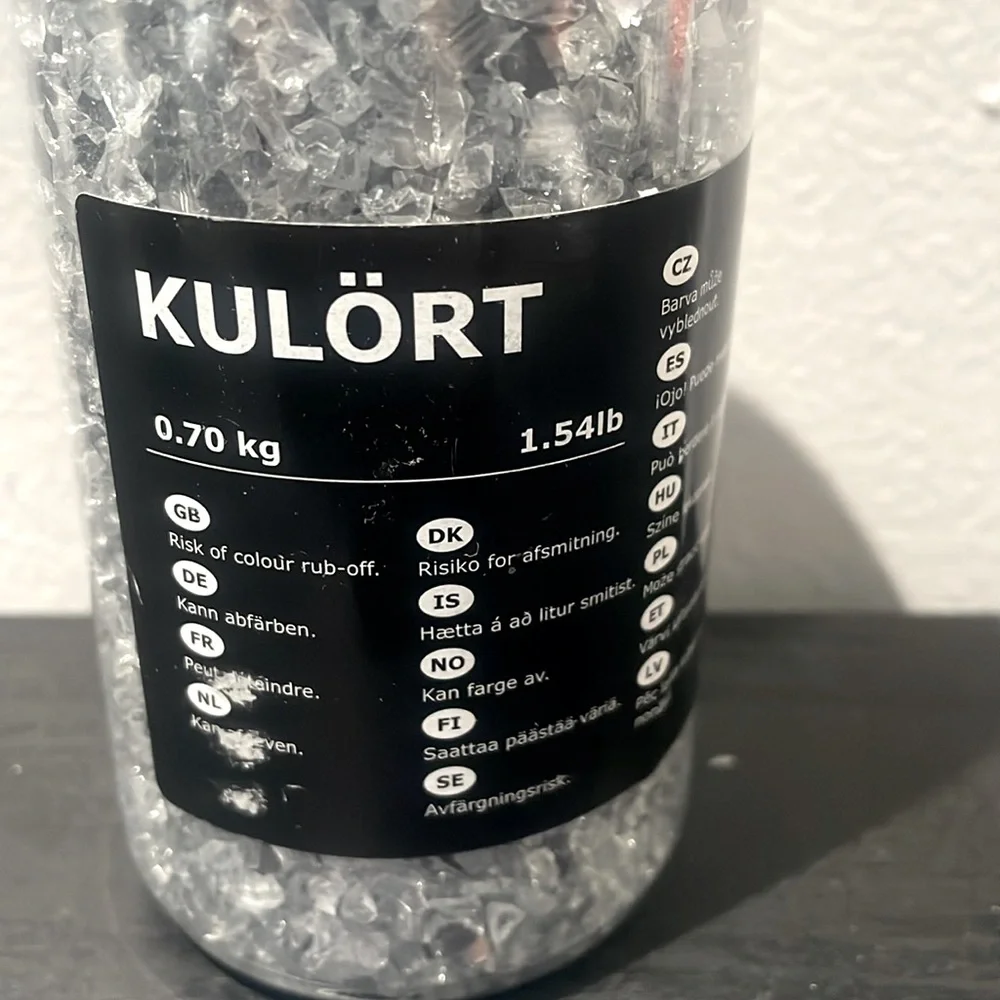 Silver Crushed Glass